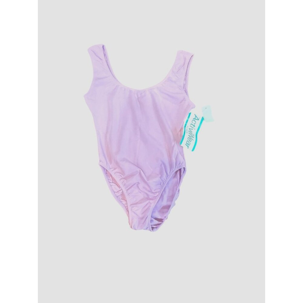 VTG 90s ActiveWear Bodysuit‎ Leotard L Purple  NWT Made in USA Balletcore Retro